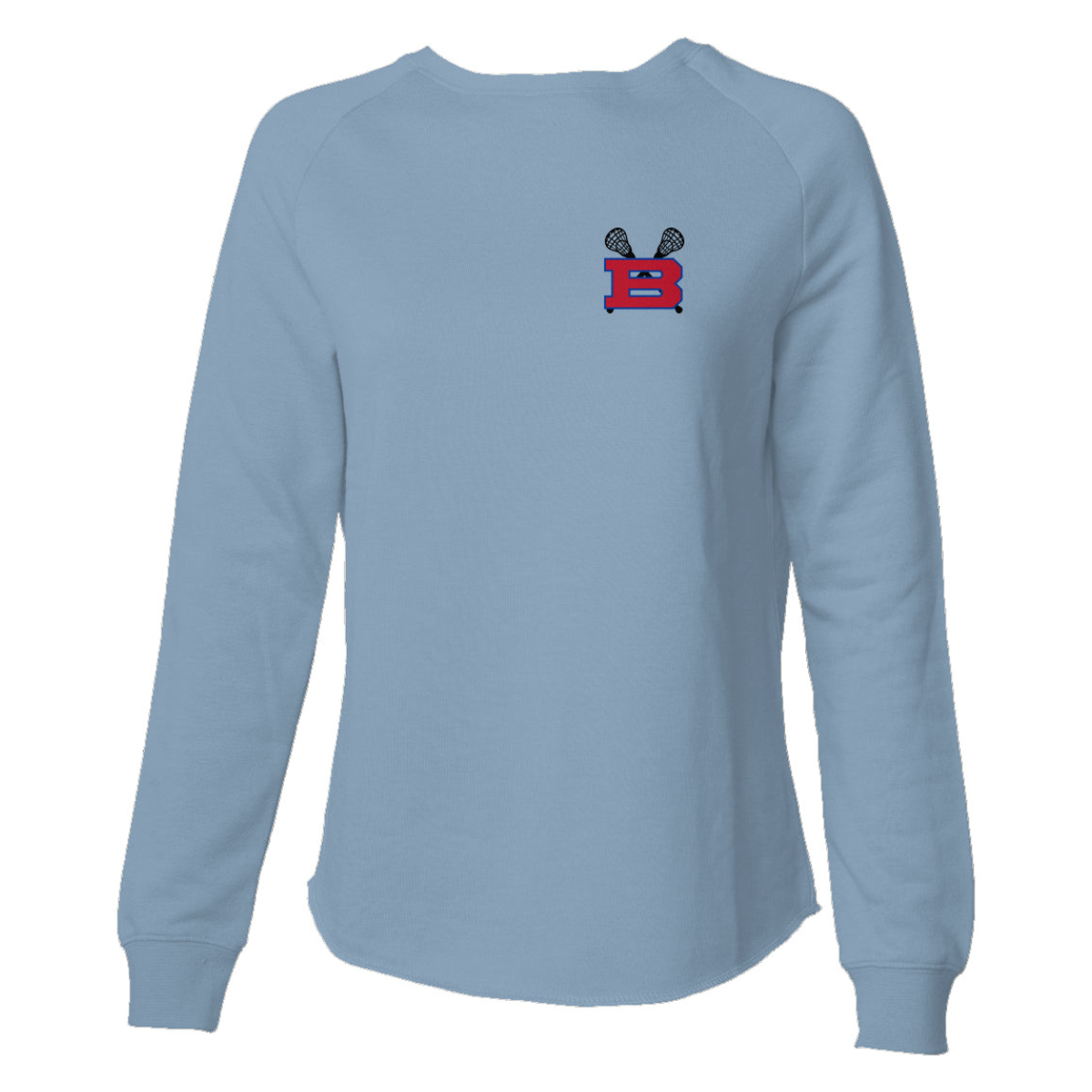 Women's Bartlett HS Lacrosse Wave Wash Crewneck Sweatshirt
