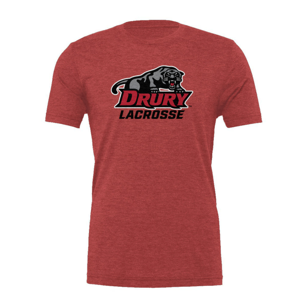 Adult Drury Lacrosse Bella + Canvas Tri-Blend T-Shirt