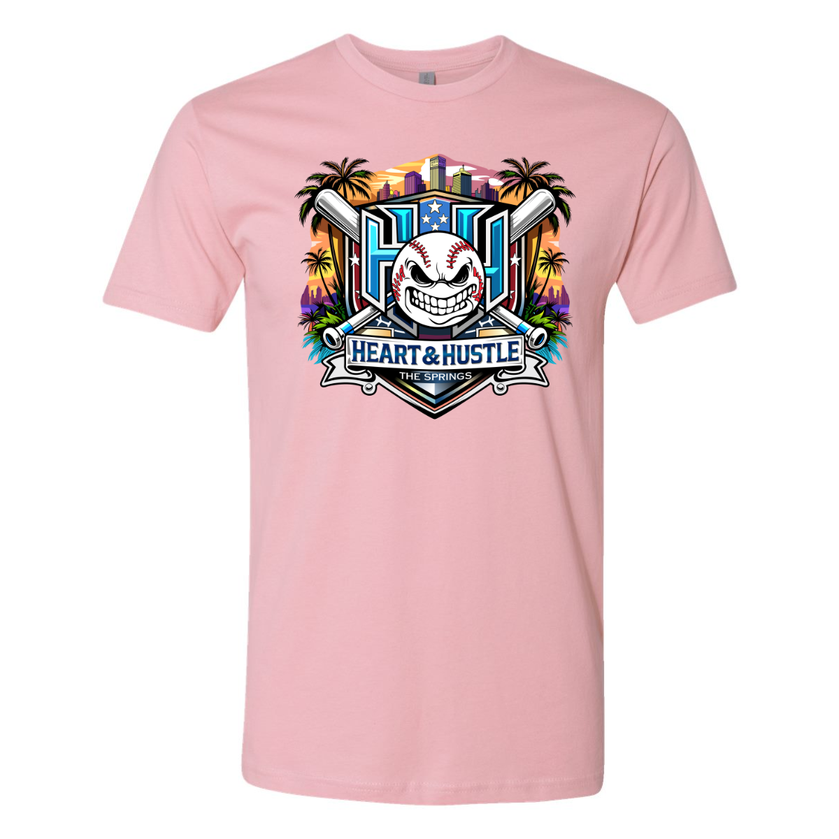 Adult Heart and Hustle Baseball Next Level Cotton T-Shirt
