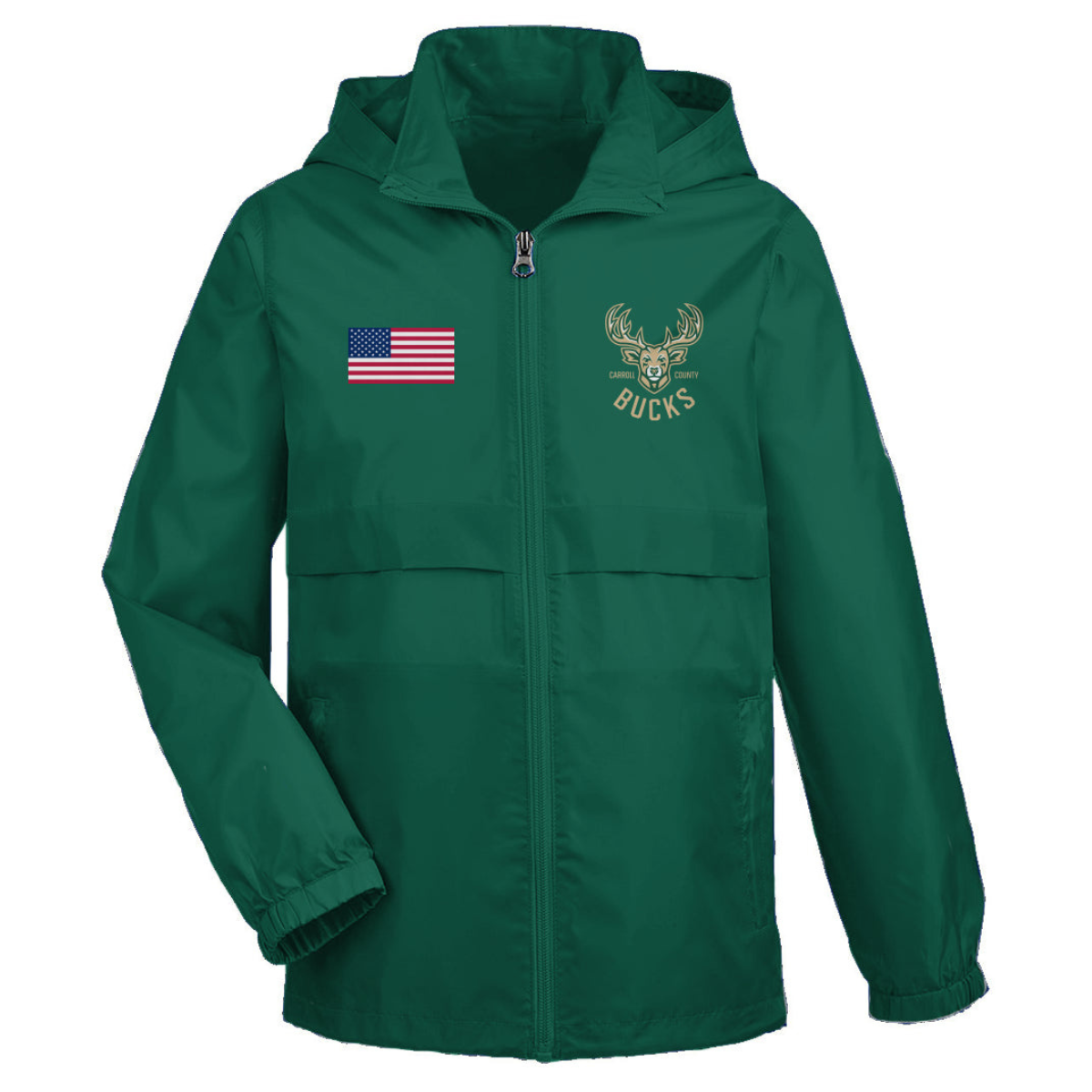 Youth CC Bucks Team 365 Lightweight Jacket