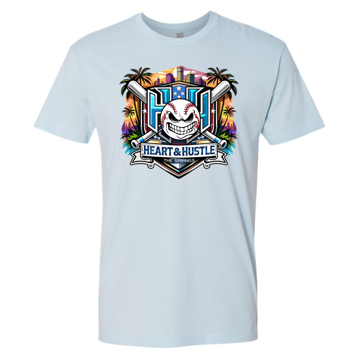 Adult Heart and Hustle Baseball Next Level Cotton T-Shirt