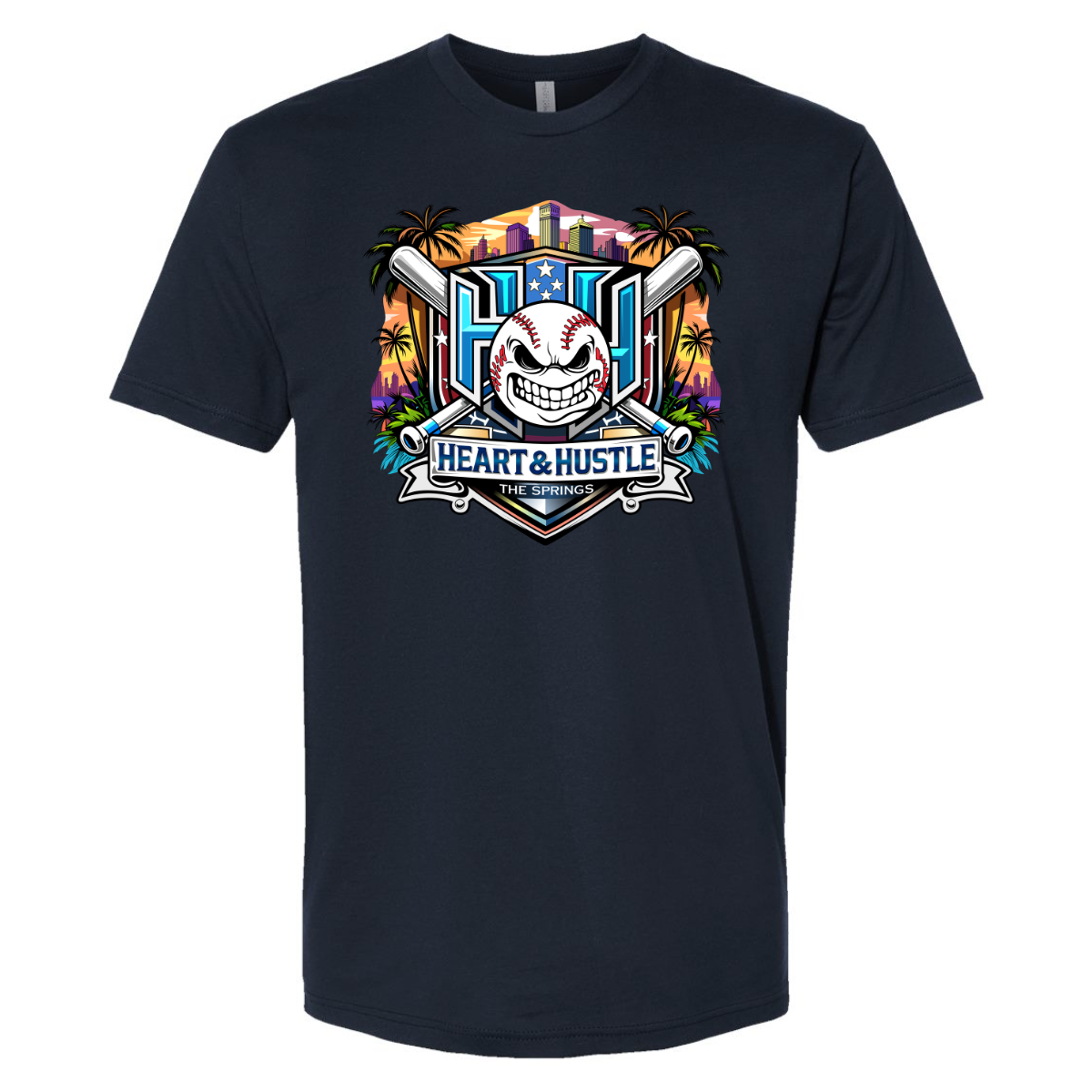 Adult Heart and Hustle Baseball Next Level Cotton T-Shirt