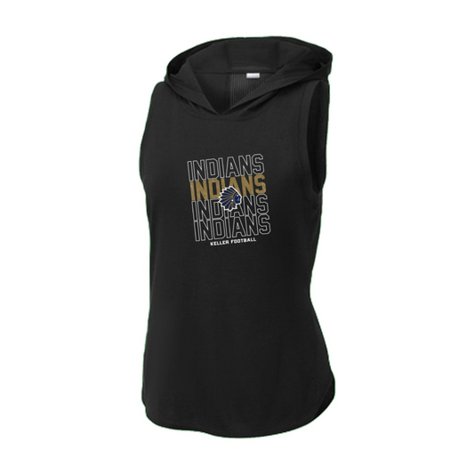 Women's Keller Football Sport-Tek Tri-Blend Hoodie Tank