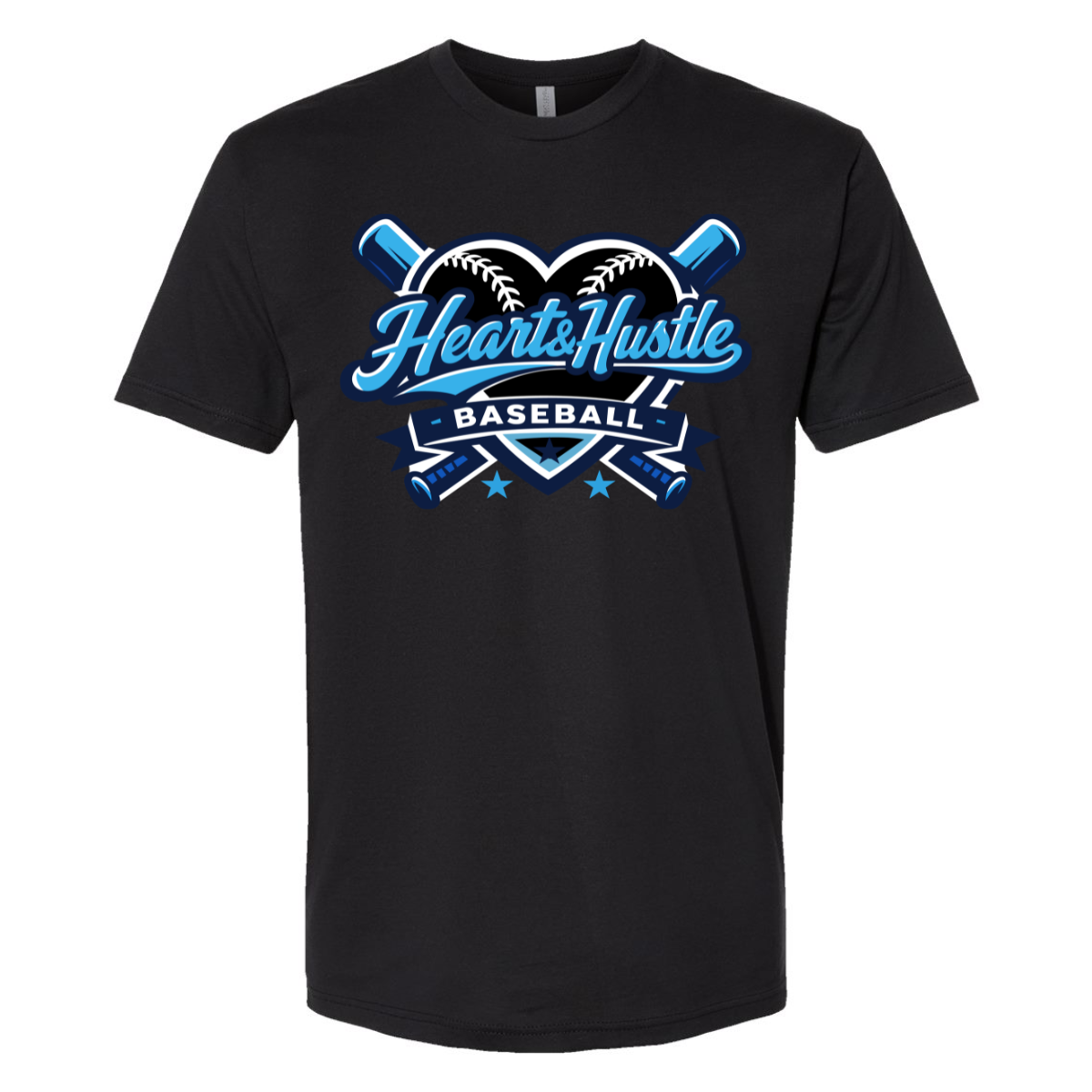 Adult Heart and Hustle Baseball Next Level Cotton T-Shirt