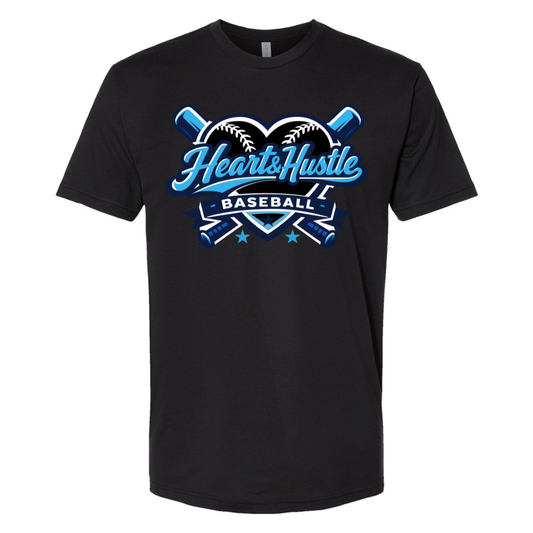Adult Heart and Hustle Baseball Next Level Cotton T-Shirt