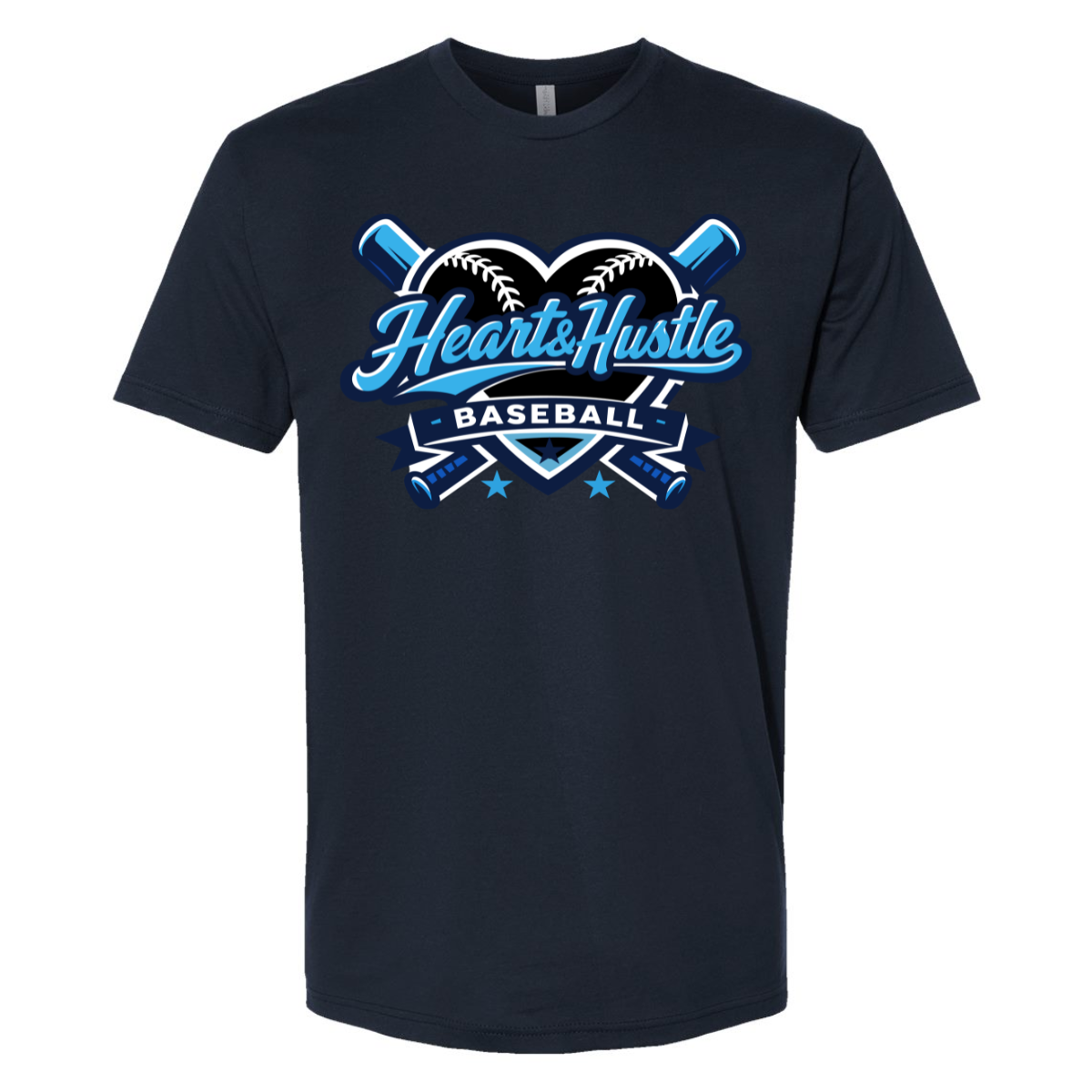 Adult Heart and Hustle Baseball Next Level Cotton T-Shirt