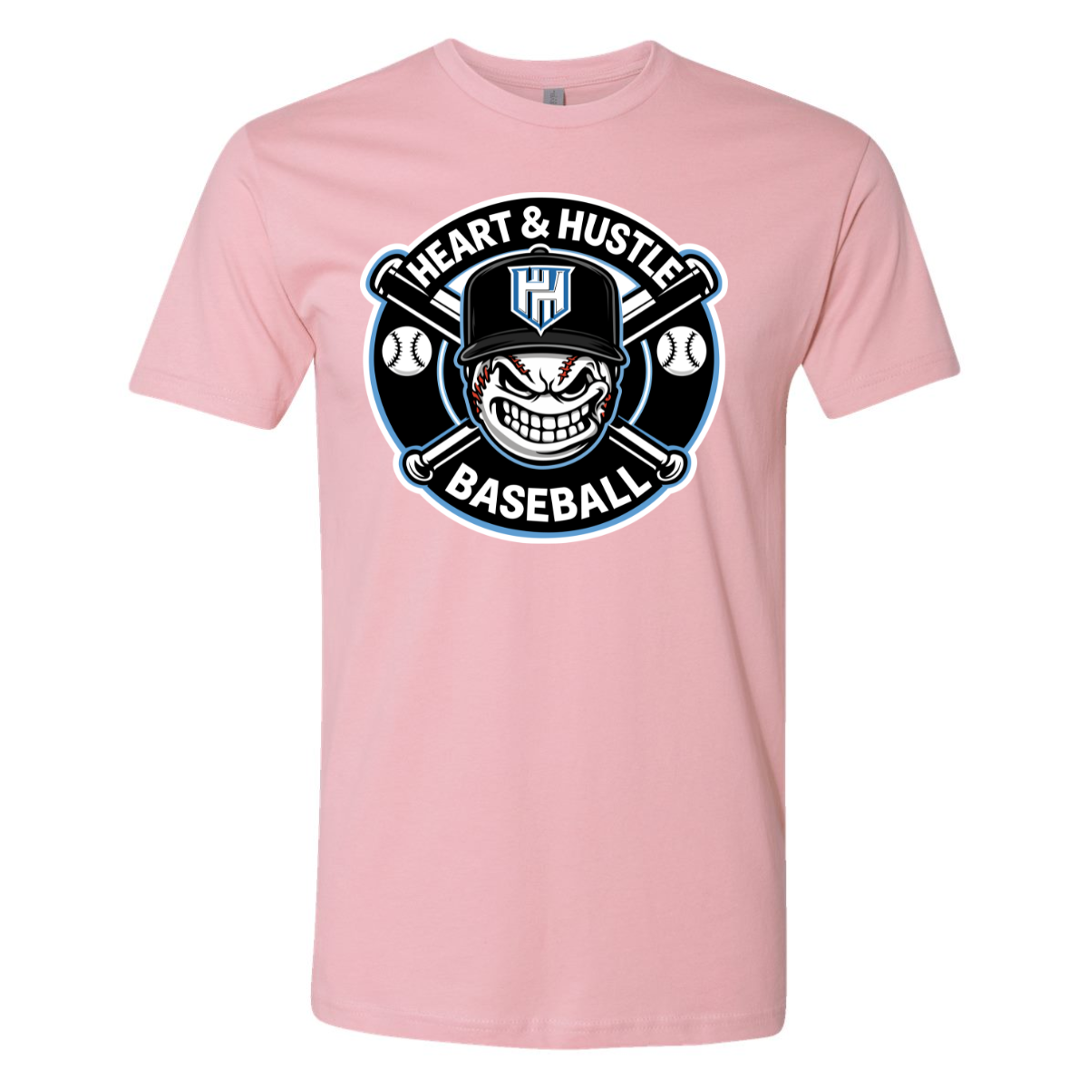 Adult Heart and Hustle Baseball Next Level Cotton T-Shirt