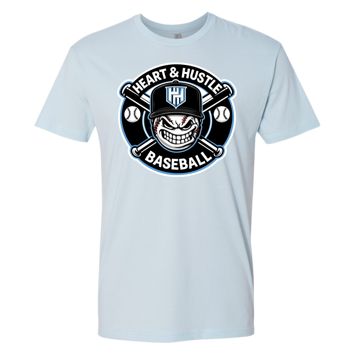 Adult Heart and Hustle Baseball Next Level Cotton T-Shirt