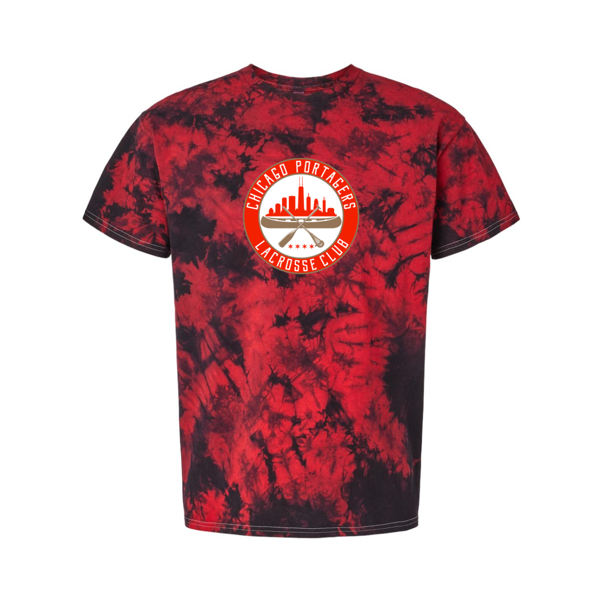 Adult Chicago Portagers Dyenomite Crystal Tie-Dyed T-Shirt