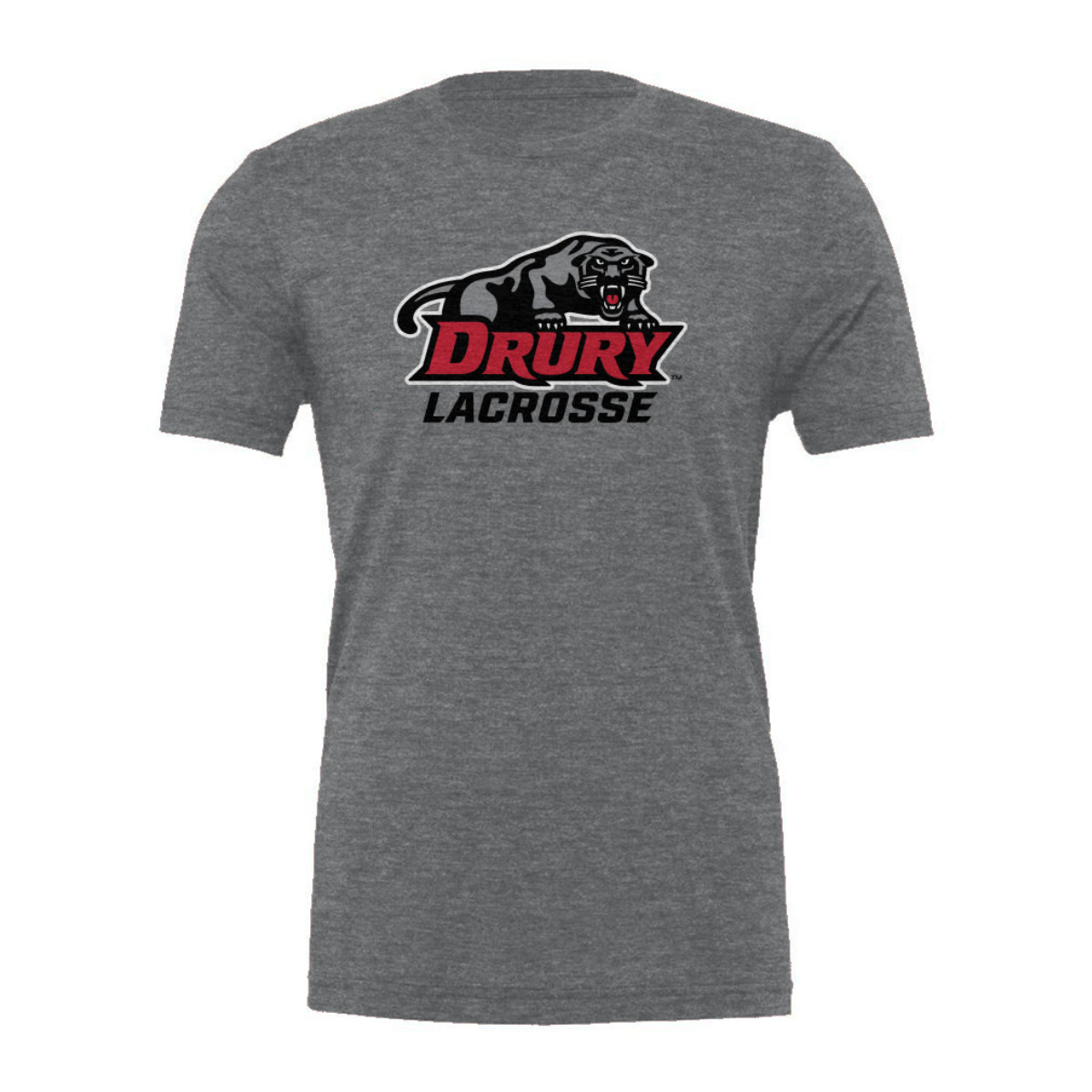 Adult Drury Lacrosse Bella + Canvas Tri-Blend T-Shirt