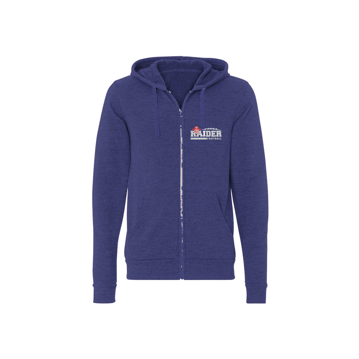 Adult Fairport Football and Cheer Triblend Full-Zip Hoodie