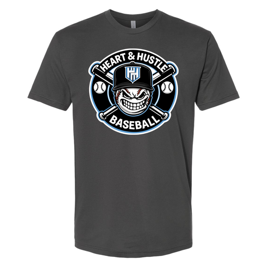 Adult Heart and Hustle Baseball Next Level Cotton T-Shirt