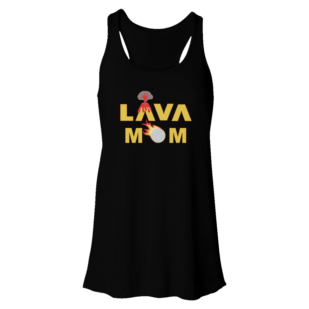 Women's LAVA Bella + Canvas Flowy Racerback Tank - Mom