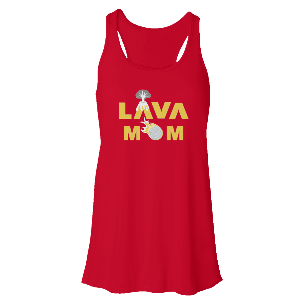 Women's LAVA Bella + Canvas Flowy Racerback Tank - Mom