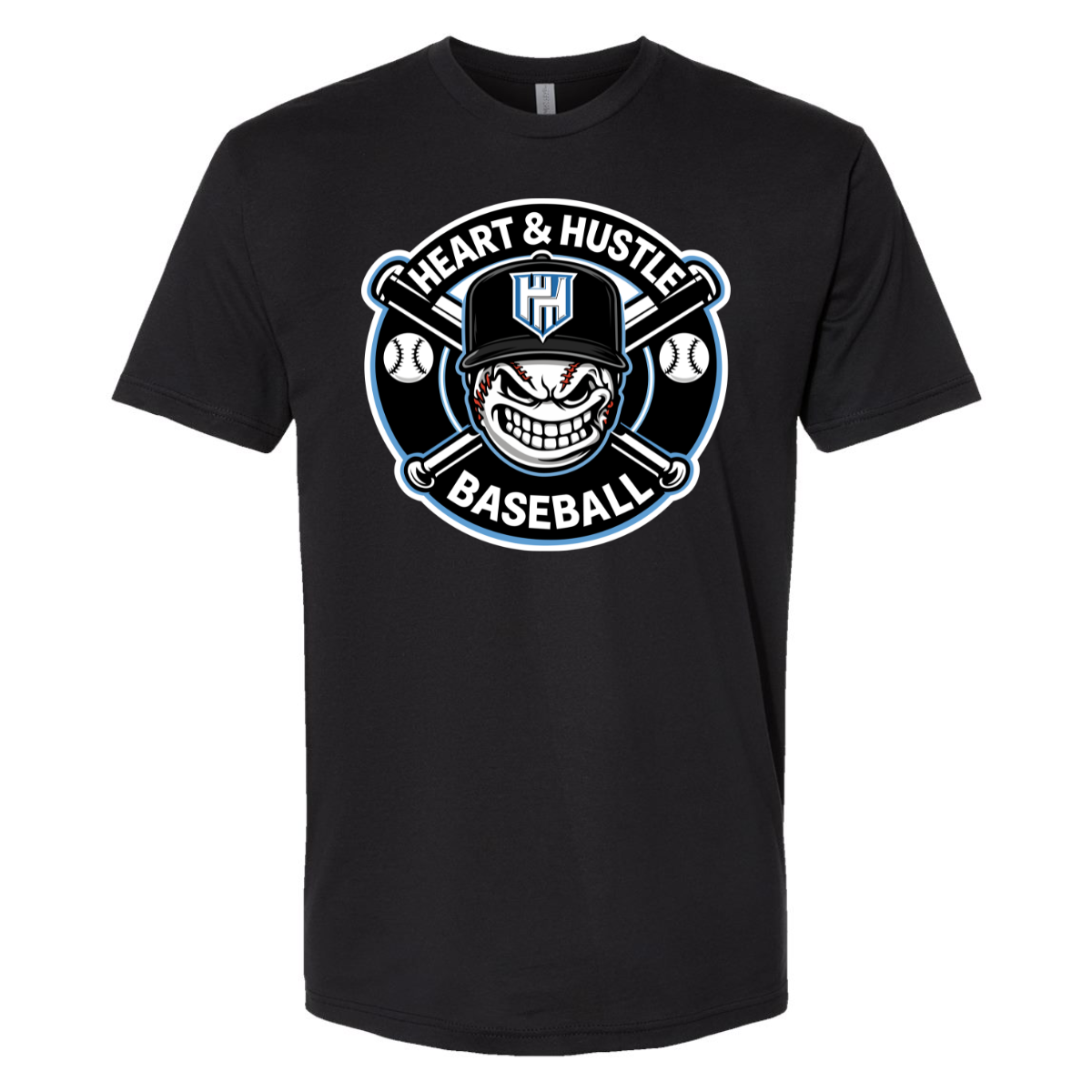 Adult Heart and Hustle Baseball Next Level Cotton T-Shirt