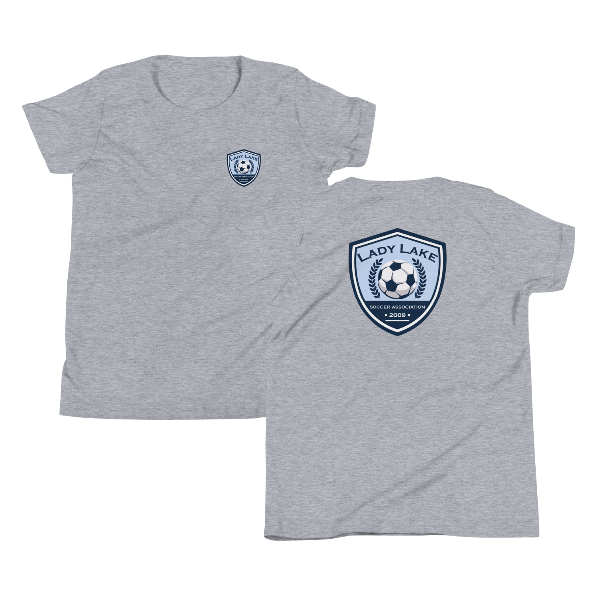 Youth Lady Lake Soccer Association Bella + Canvas Staple Tee