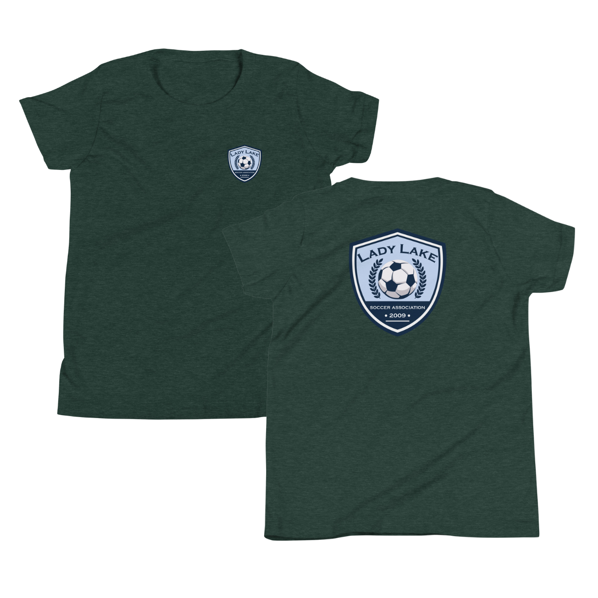 Youth Lady Lake Soccer Association Bella + Canvas Staple Tee