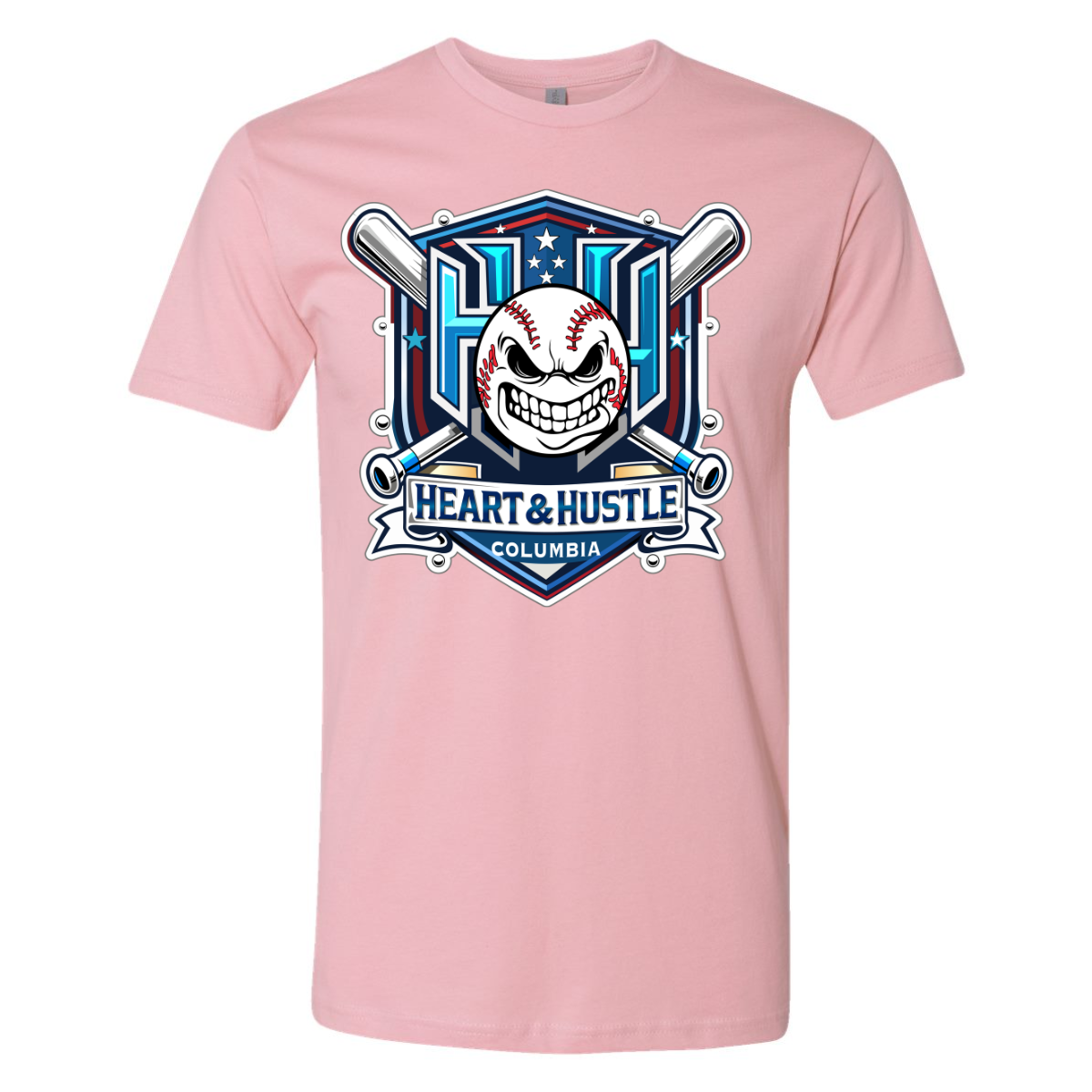 Adult Heart and Hustle Baseball Next Level Cotton T-Shirt
