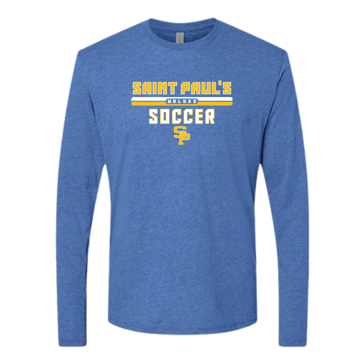 Adult St Paul's Soccer Next Level Triblend Long Sleeve
