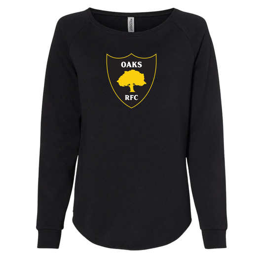 Women's Danville Oaks Rugby Wave Wash Crewneck Sweatshirt