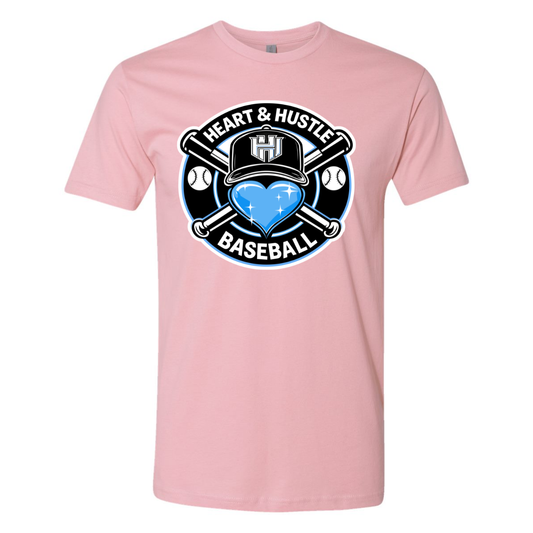 Adult Heart and Hustle Baseball Next Level Cotton T-Shirt