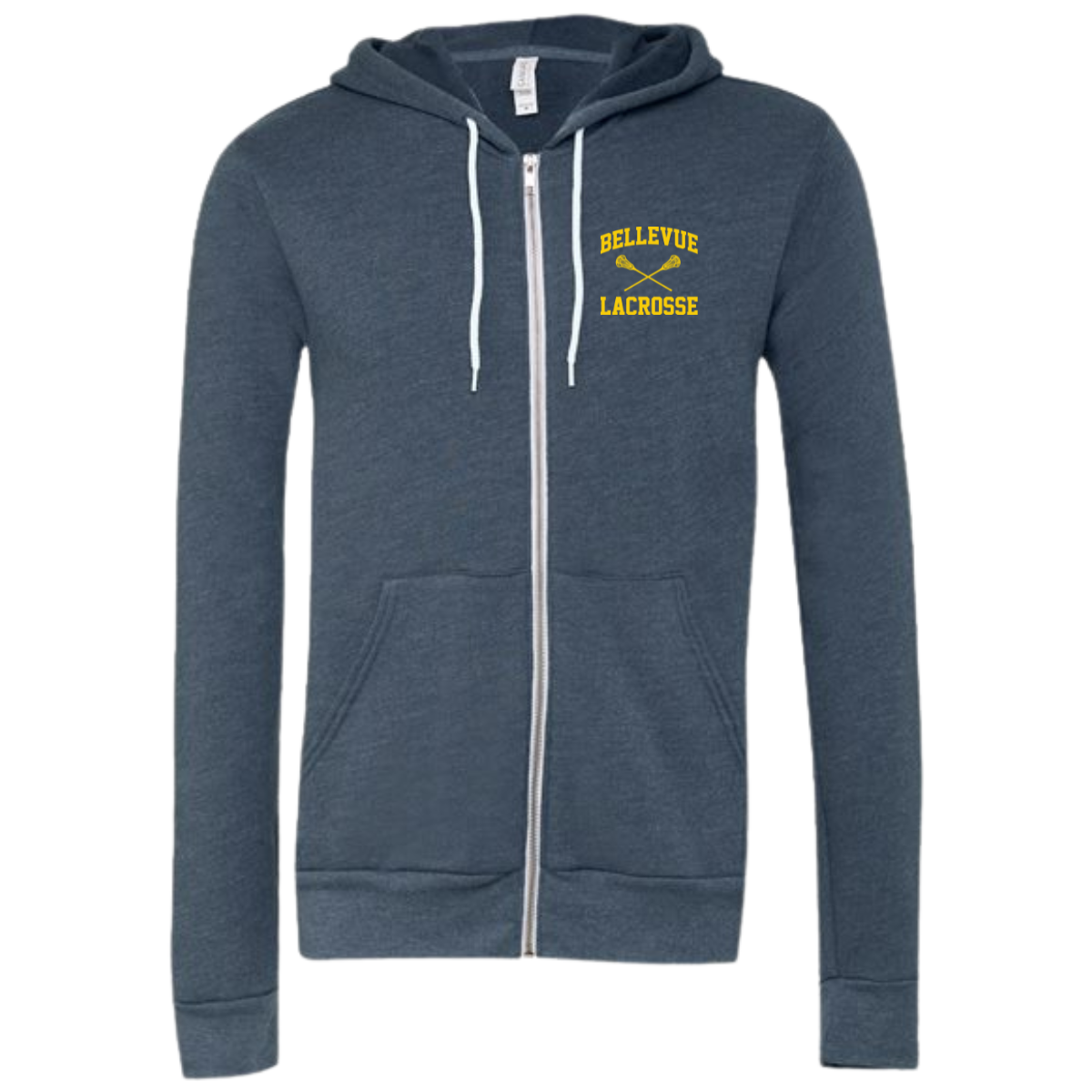Adult Bellevue Lacrosse Zip Hoodie