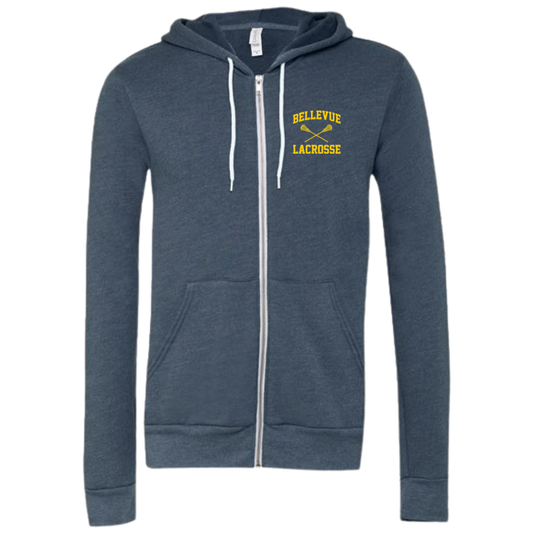 Adult Bellevue Lacrosse Zip Hoodie
