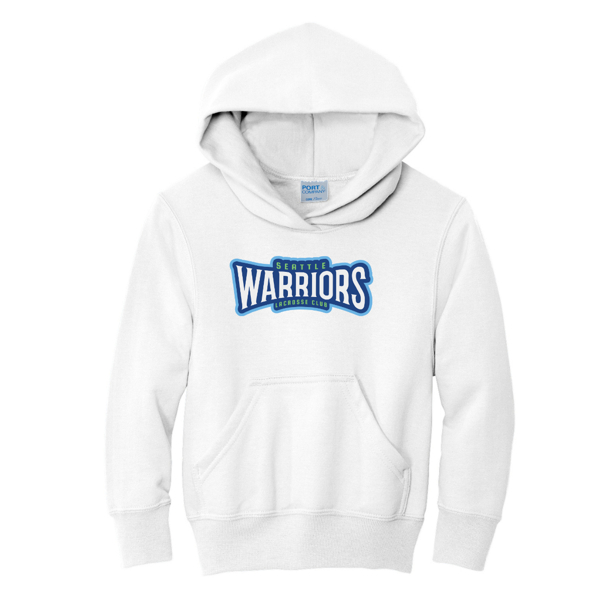 Youth Seattle Warriors Lacrosse Port & Company Fleece Hoodie
