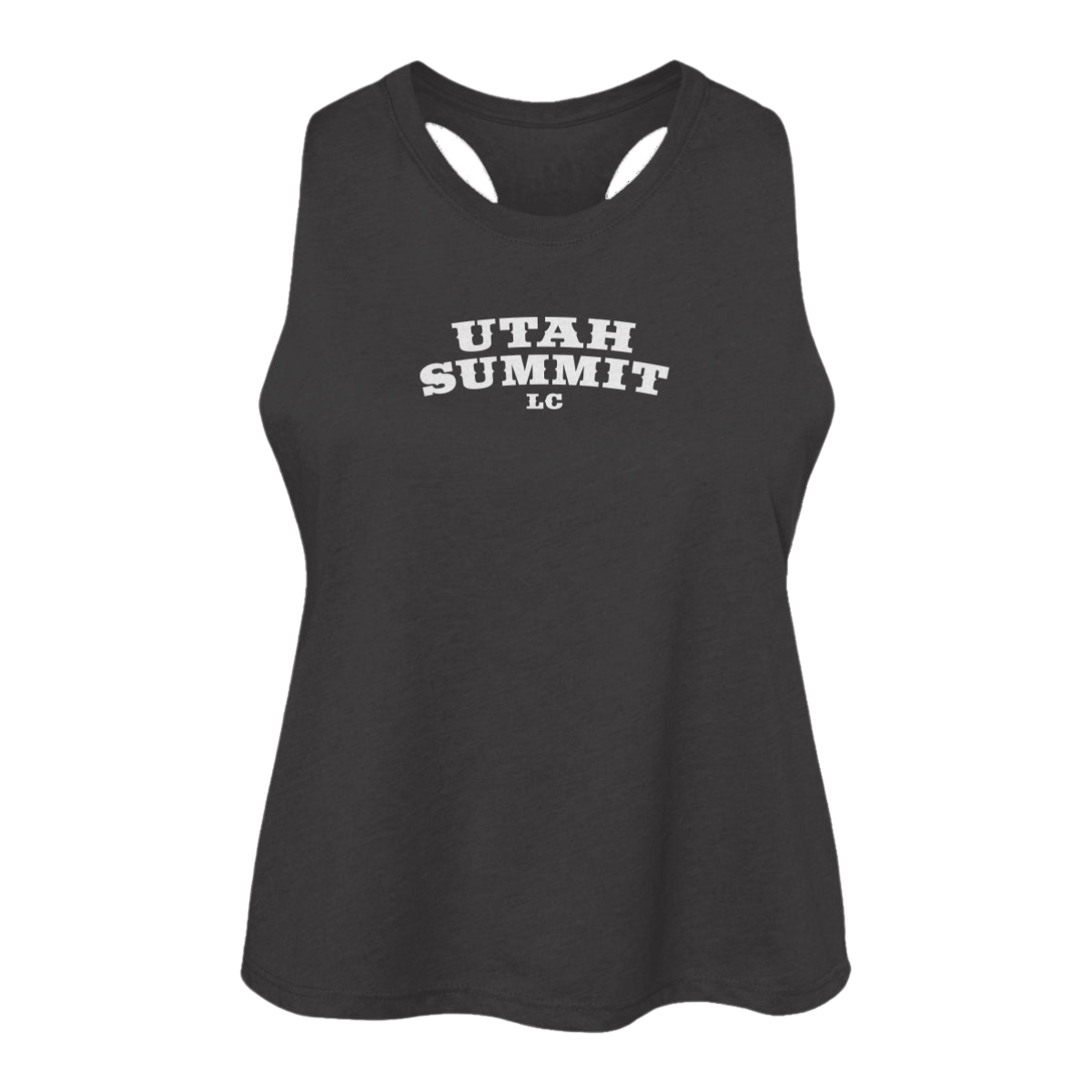 Women's Utah Summit LC Bella + Canvas Racerback Crop Tank