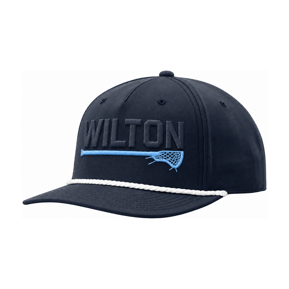 Richardson Performance Rope Cap — approved Wilton design — Navy / Carolina Blue Stick