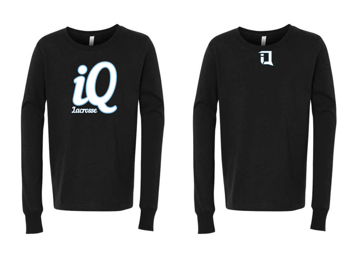 Youth Cotton LS T-Shirt B (White Logo)