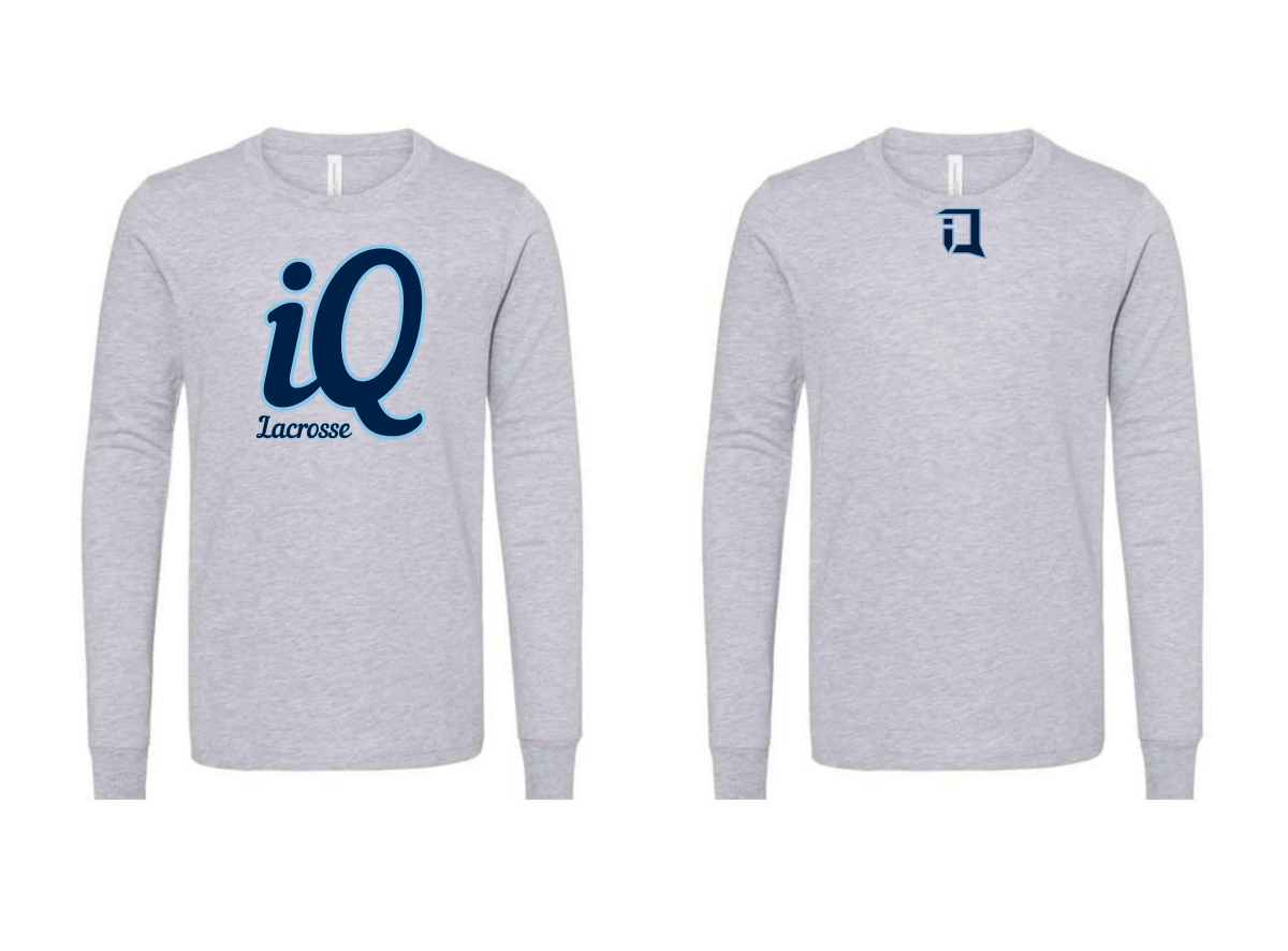 Youth Cotton LS T-Shirt B (Navy Logo)