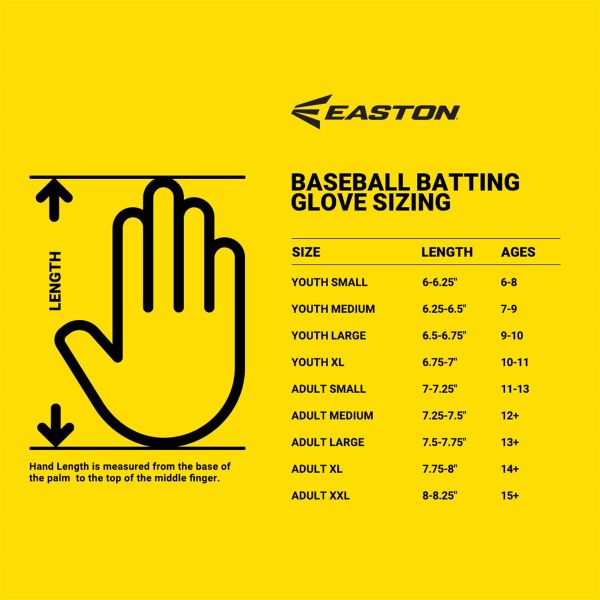 Easton Adult MAV GT Baseball Batting Gloves