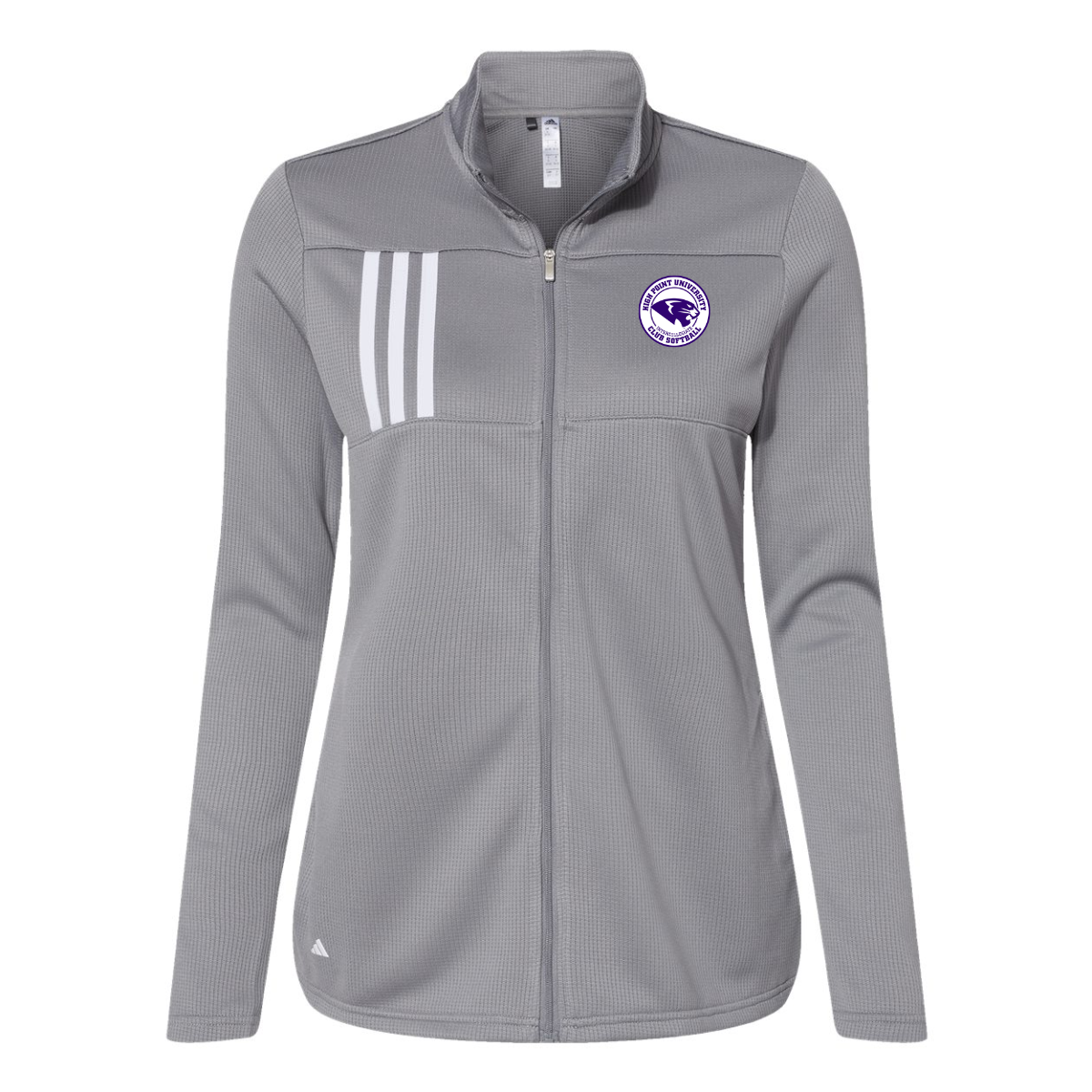 Women's Adidas 3-Stripe Double-Knit Full-Zip - Softball