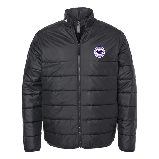 Adult Adidas 3-Stripe Puffer Full-Zip Jacket - Equestrian