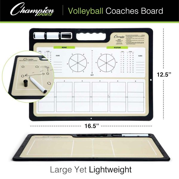 Champion 12.5"x16.5" Pro XL Volleyball Coaching Board