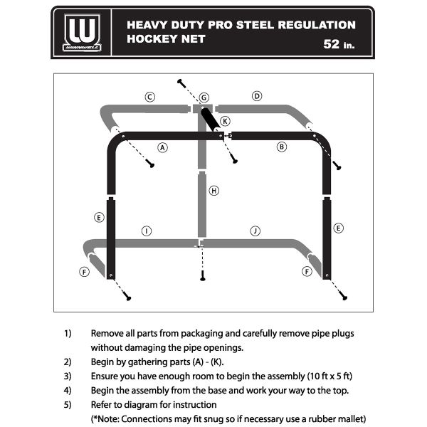Winnwell 52" HD Ice Hockey Net