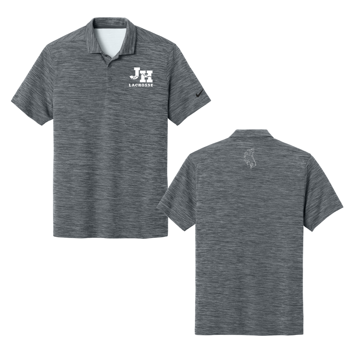 Nike Dri-FIT Striated Polo - Dark Grey