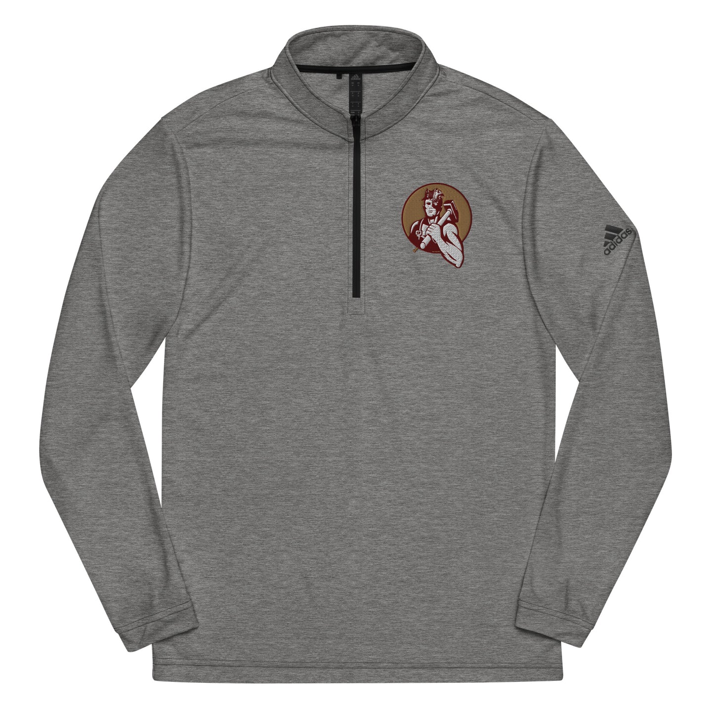 Adult BJR Wrestling Adidas Quarter Zip Pullover