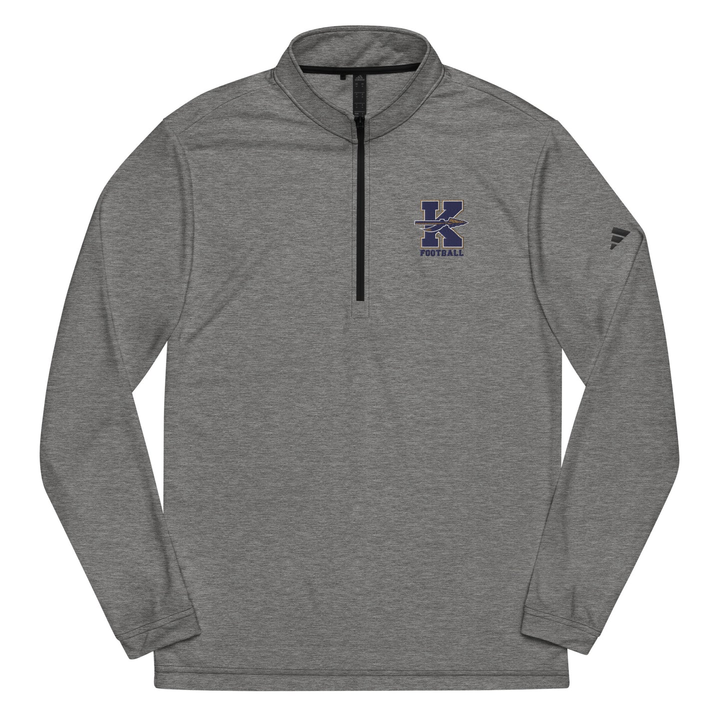 Adult Keller HS Football Adidas Quarter Zip Pullover