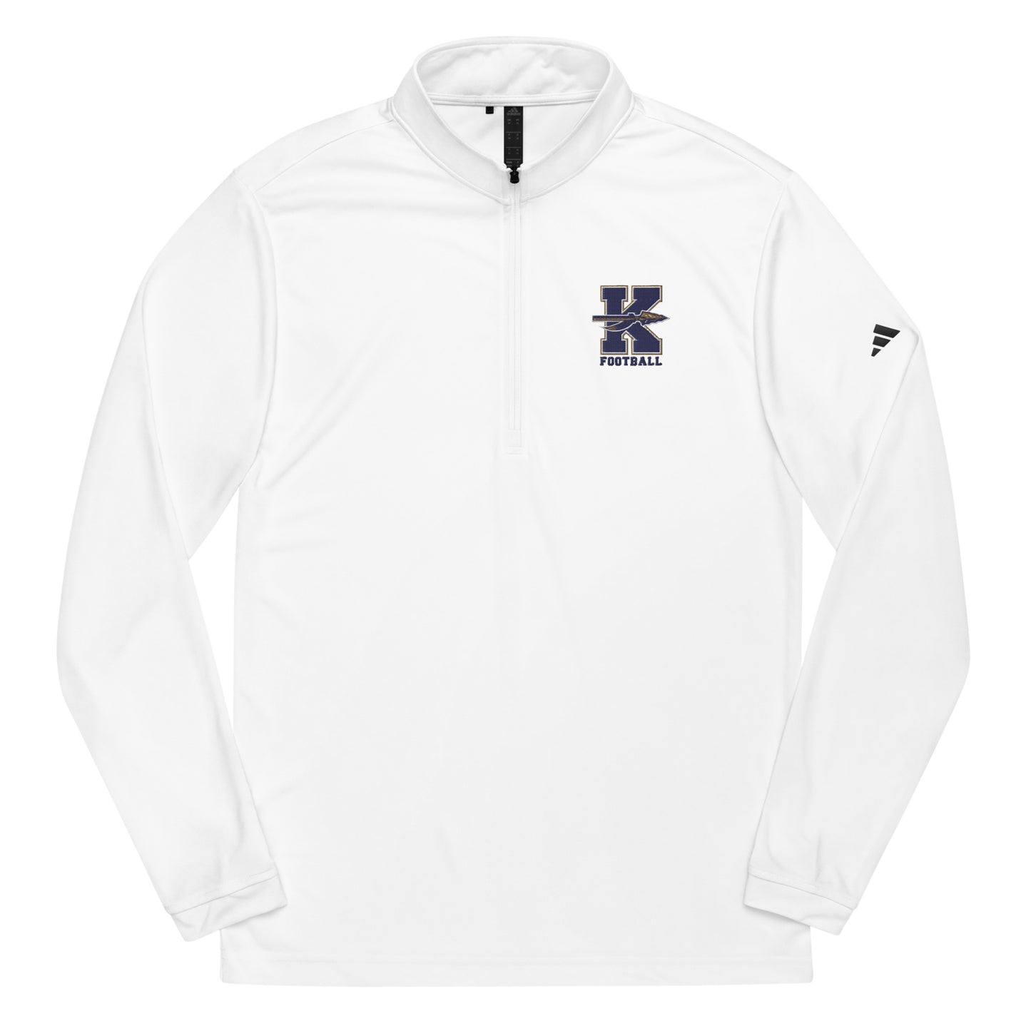 Adult Keller HS Football Adidas Quarter Zip Pullover