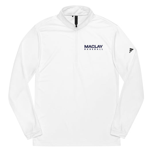 Adult Maclay Baseball Adidas Quarter Zip Pullover