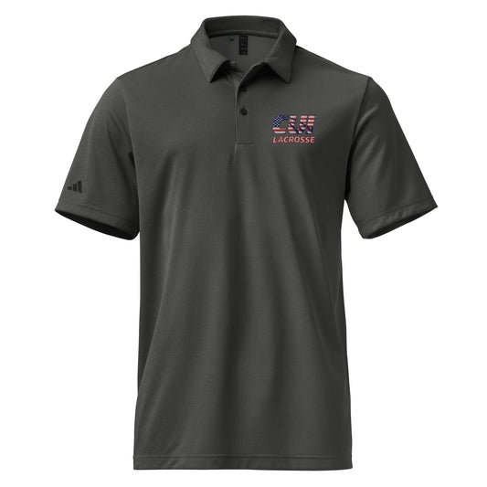 Adult CUI Lacrosse Adidas Space-Dyed Polo Shirt