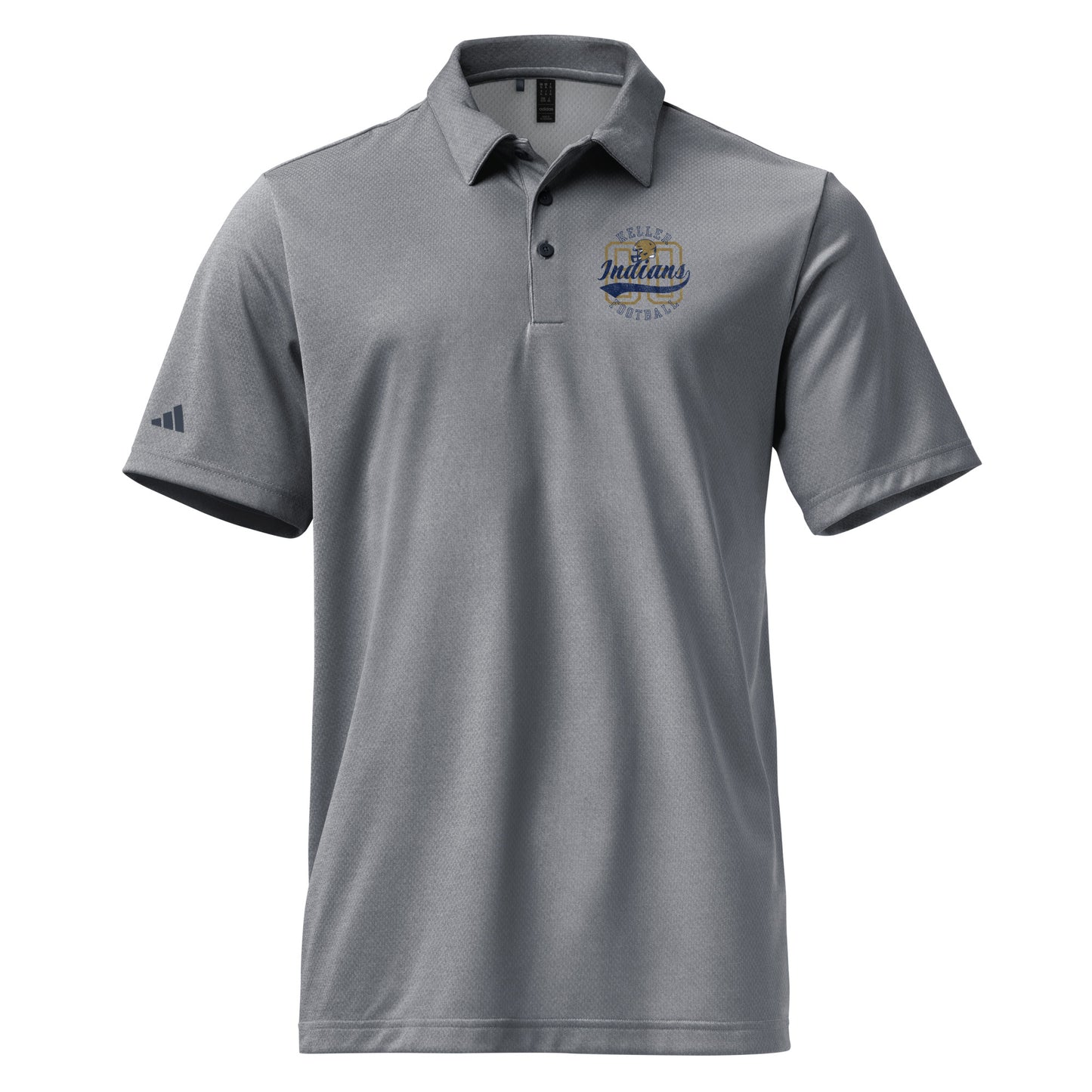 Adult Keller Football Adidas Space-Dyed Polo