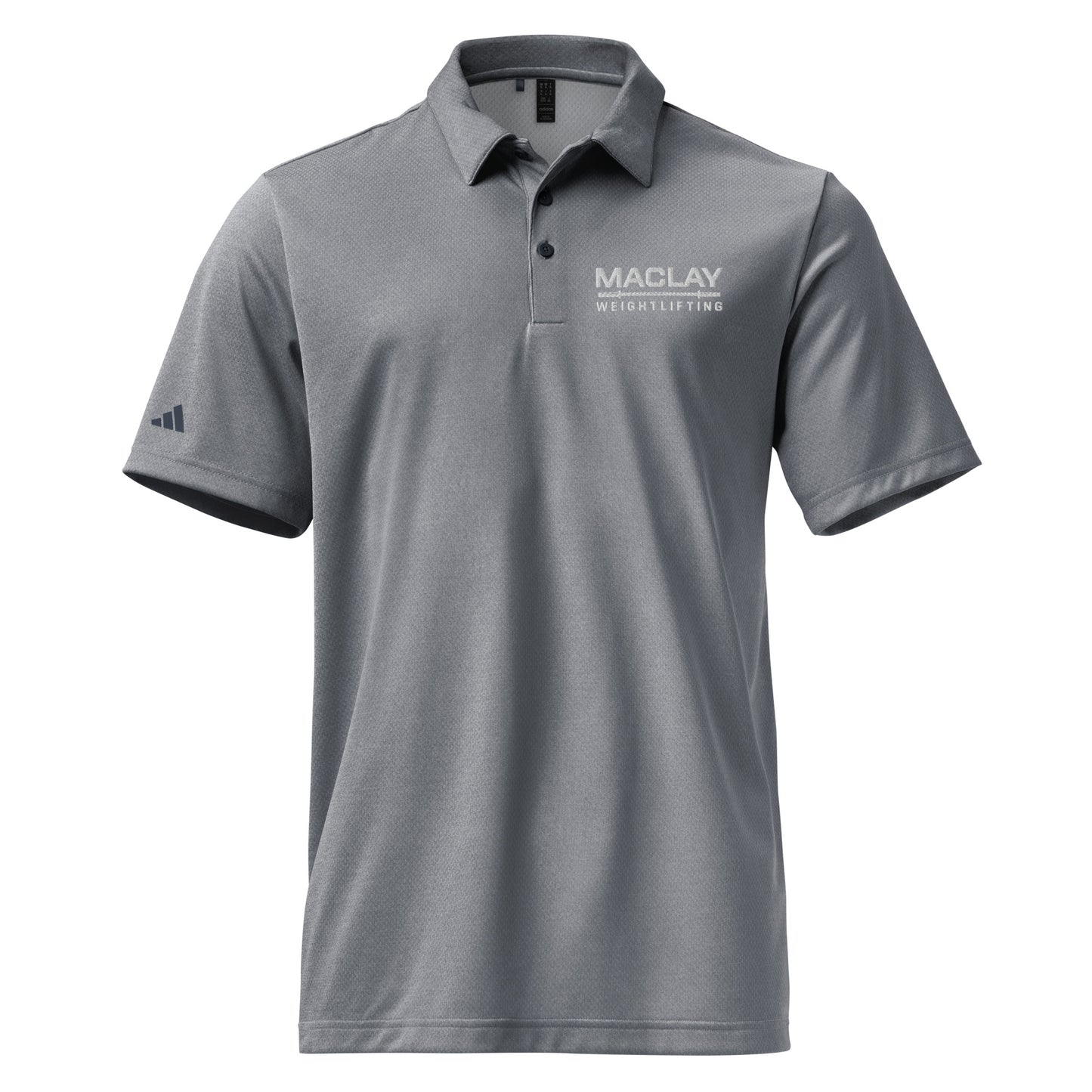 Adult Maclay Weightlifting Adidas Space-Dyed Polo Shirt
