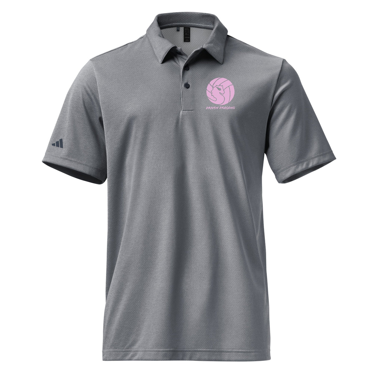 Adult Driven Dragons Adidas Space-Dyed Polo