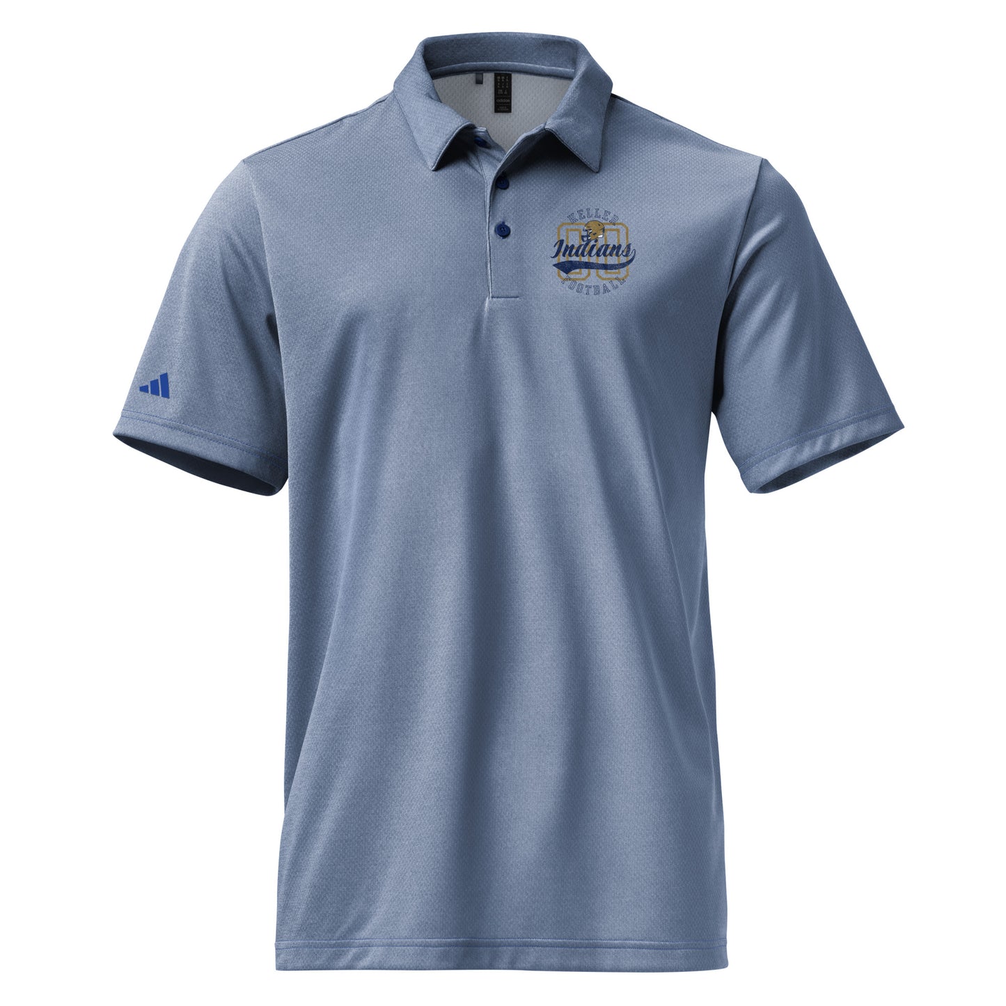 Adult Keller Football Adidas Space-Dyed Polo