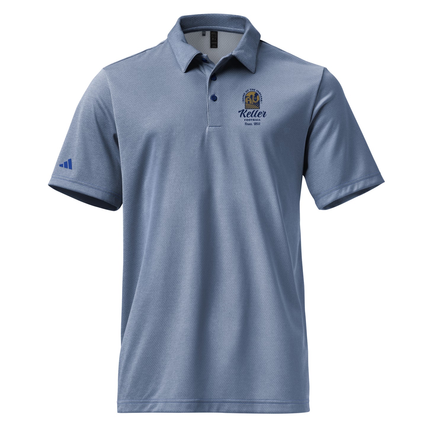 Adult Keller Football Track & Field Adidas Space-Dyed Polo