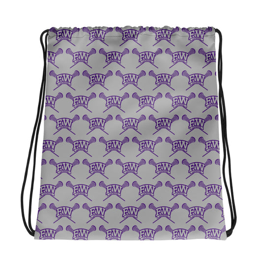 Fort Worth Lacrosse Drawstring Bag