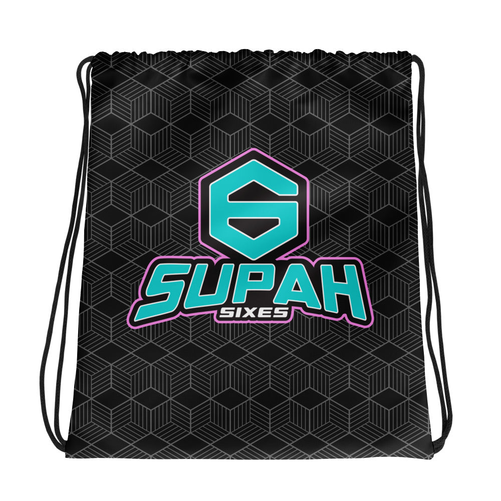 Supah Sixes Drawstring Bag